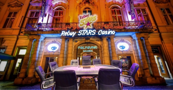 Pohled na prostředí Rebuy Stars Casino Praha - Savarin